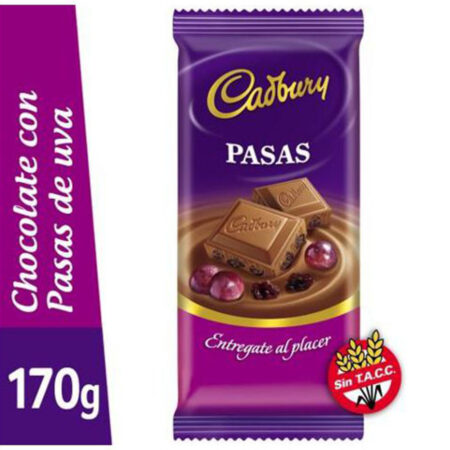 Chocolate Cadbury pasas 170g