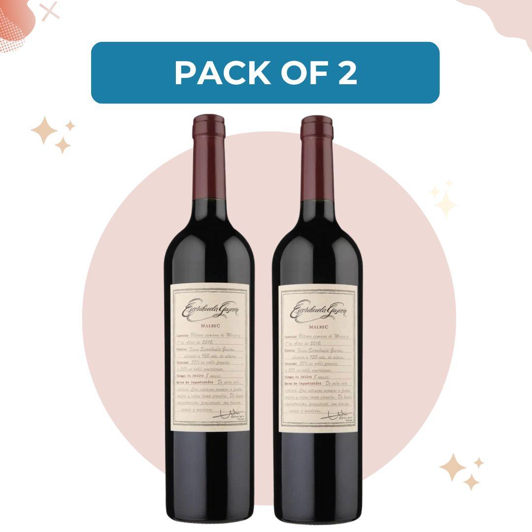 Escoger Cancelar Responder Escorihuela Gascón Vino Tinto Malbec Red Wine from Mendoza, Argentina, 750  ml / 25.4 fl oz ea (Pack of 2) - ArgenSnack