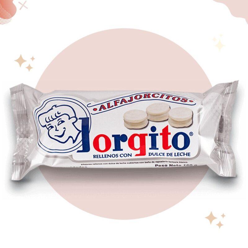 Jorgito Alfajorcitos Small Alfajor White Chocolate and Dulce de Leche, 6 units