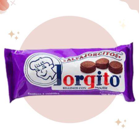 Jorgito Alfajorcitos Small Alfajor Milk Chocolate with Chocolate Mousse, 6 units