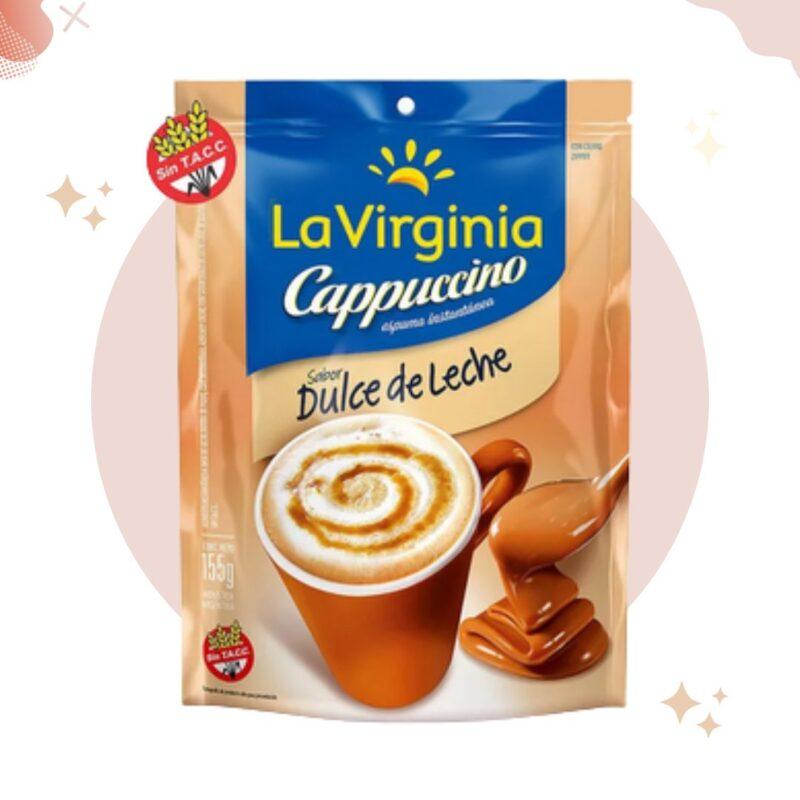 La Virginia Traditional Cappuccino Dulce de Leche Flavored Coffee Powder, 155 g (Bag)