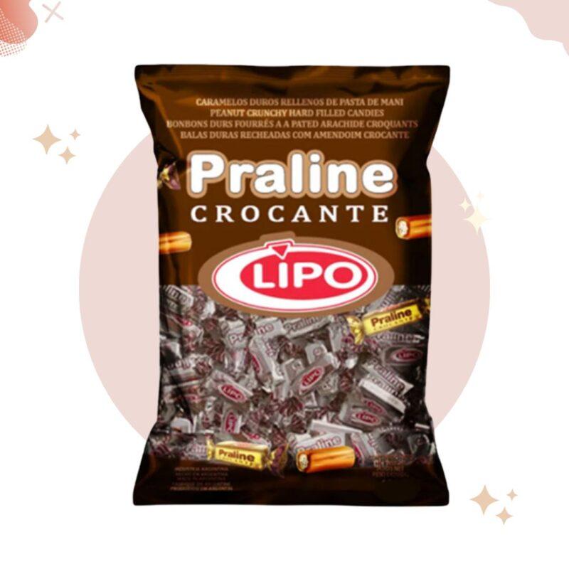 Candies Lipo Praline Crocantes Rellenos Con Pasta De Maní Hard Candy Filled With Peanut Cream, 907 g / 2 lb large bag
