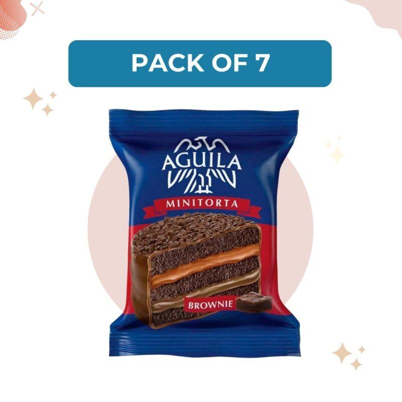 Alfajor Brownie Minicake with Dulce de Leche, 72 g (Pack of 7)