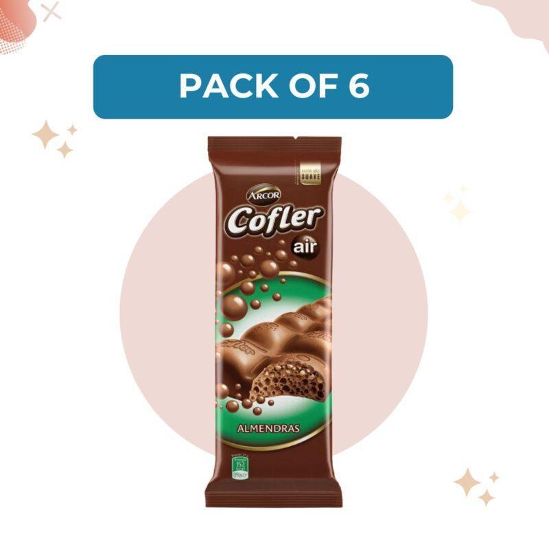 CHOCOLATE COFLER AIR WITH ALMONDS 100G (PACK OF 6)