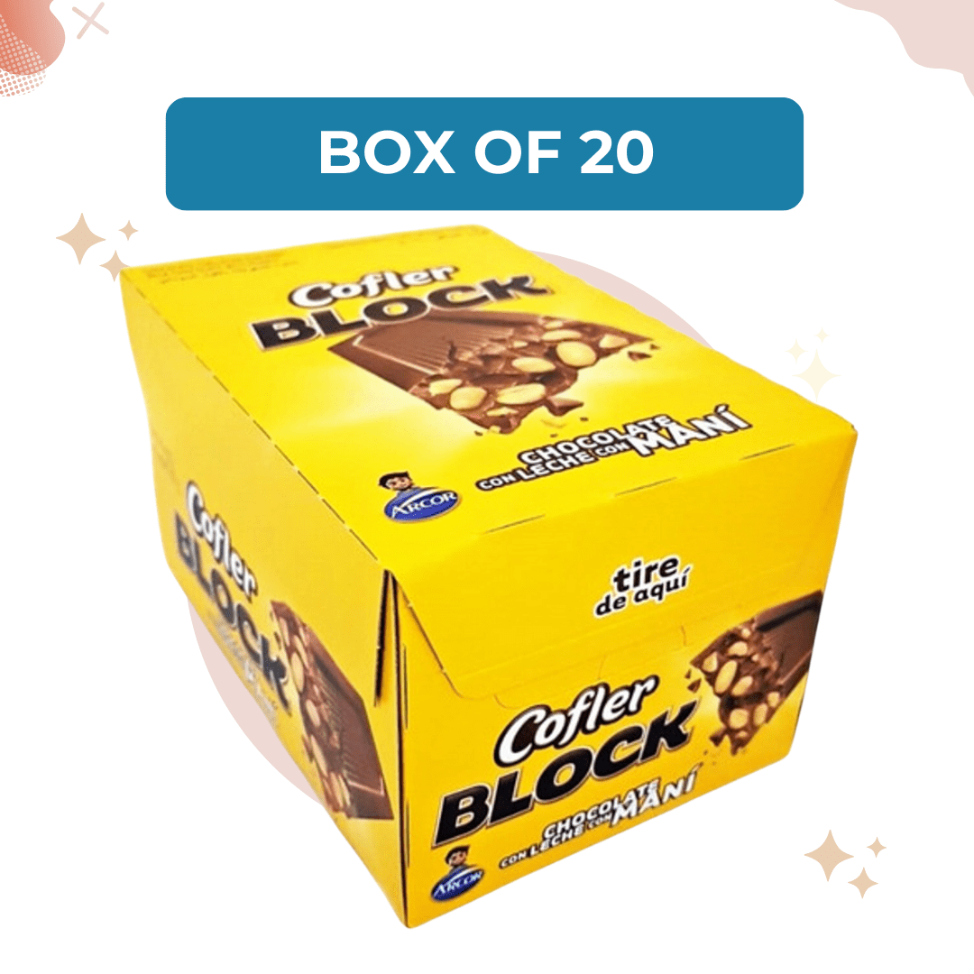 Chocolate Cofler Block BOX of 20