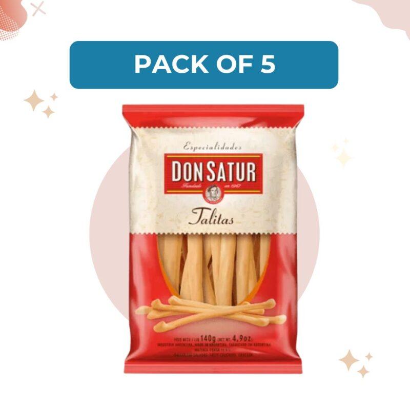 DON SATUR CLASSIC TALITAS LONG CRACKERS, 140 G (PACK OF 5)