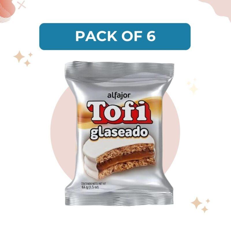Alfajor Tofi Glaseado 44g (Pack of 6)